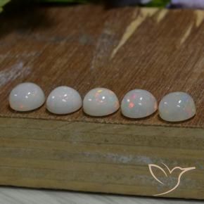 Gemme di Opale Multicolore naturale da 8.36 ct, Rotondo, Traslucido