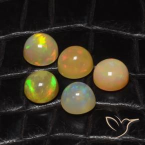 Gemme di Opale Multicolore naturale da 8.39 ct, Rotondo, Traslucido