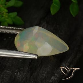 Opale Multicolore naturale da 1.85 ct, Forma a pera, Traslucido