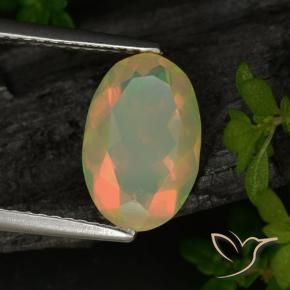 Opale Multicolore naturale da 1.72 ct, Ovale, Traslucido
