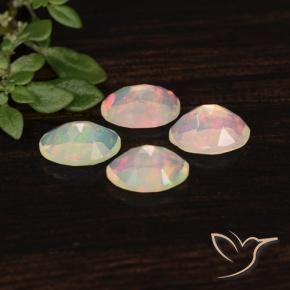 Gemme di Opale Multicolore naturale da 1.15 ct, Ovale, Trasparente