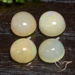 Gemme di Opale Multicolore naturale da 2.70 ct, Rotondo, Traslucido