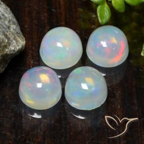 Gemme di Opale Multicolore naturale da 1.81 ct, Rotondo, Trasparente