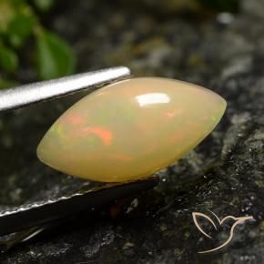 Opale Multicolore naturale da 1.42 ct, Taglio marquise, Traslucido