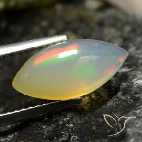 Opale Multicolore naturale da 1.84 ct, Taglio marquise, Trasparente