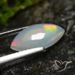 Opale Multicolore naturale da 1.01 ct, Taglio marquise, Trasparente
