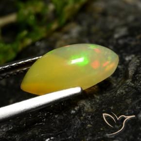 Opale Multicolore naturale da 1.29 ct, Taglio marquise, Traslucido