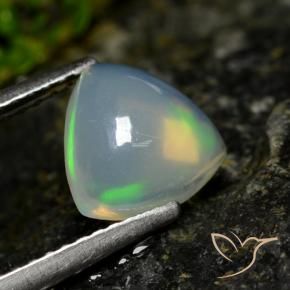Opale Multicolore naturale da 1.00 ct, Taglio trillion, Trasparente