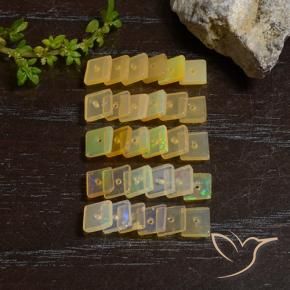Gemme di Opale Multicolore naturale da 4.58 ct, Quadrato, Traslucido