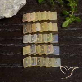 Gemme di Opale Multicolore naturale da 3.98 ct, Quadrato, Trasparente