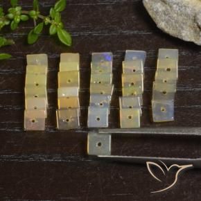 Gemme di Opale Multicolore naturale da 3.98 ct, Quadrato, Trasparente