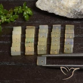 Gemme di Opale Multicolore naturale da 3.90 ct, Quadrato, Trasparente