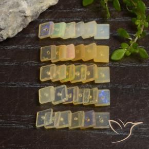 Gemme di Opale Multicolore naturale da 4.61 ct, Quadrato, Trasparente
