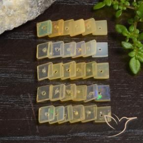 Gemme di Opale Multicolore naturale da 3.35 ct, Quadrato, Trasparente