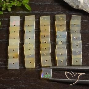 Gemme di Opale Multicolore naturale da 6.05 ct, Quadrato, Trasparente
