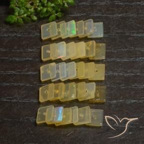 Gemme di Opale Multicolore naturale da 6.09 ct, Quadrato, Trasparente