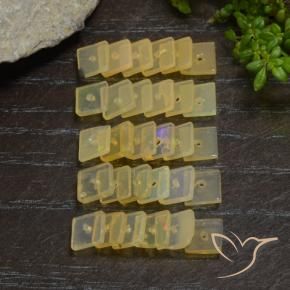 Gemme di Opale Multicolore naturale da 5.19 ct, Quadrato, Trasparente