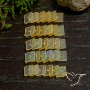 Gemme di Opale Multicolore naturale da 5.96 ct, Quadrato, Trasparente