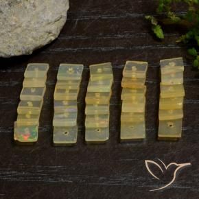 Gemme di Opale Multicolore naturale da 5.96 ct, Quadrato, Trasparente