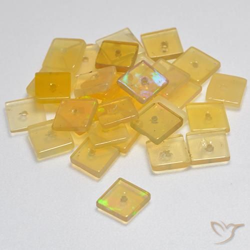 Gemme di Opale Multicolore naturale da 5.62 ct, Quadrato, Trasparente
