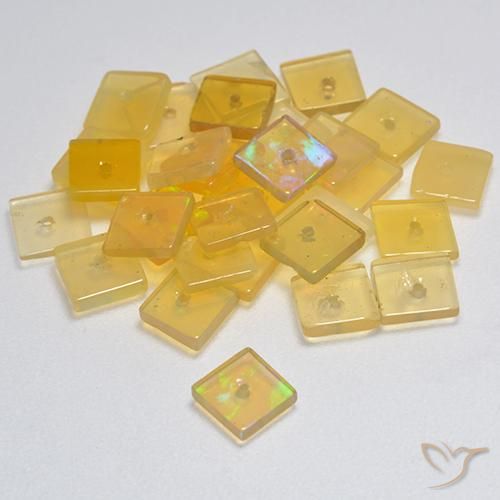 Gemme di Opale Multicolore naturale da 5.62 ct, Quadrato, Trasparente