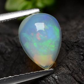 Opale Giallo naturale da 1.05 ct, Forma a pera, Trasparente