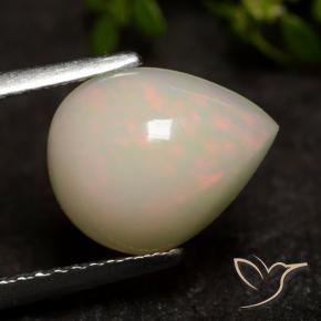 Opale Multicolore naturale da 1.73 ct, Forma a pera, Traslucido