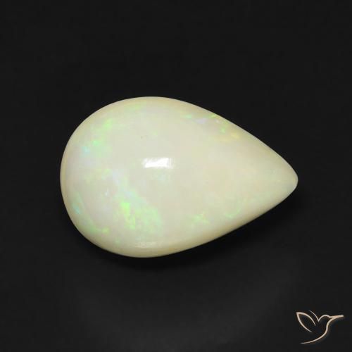 Opale Multicolore naturale da 2.31 ct, Forma a pera, Traslucido