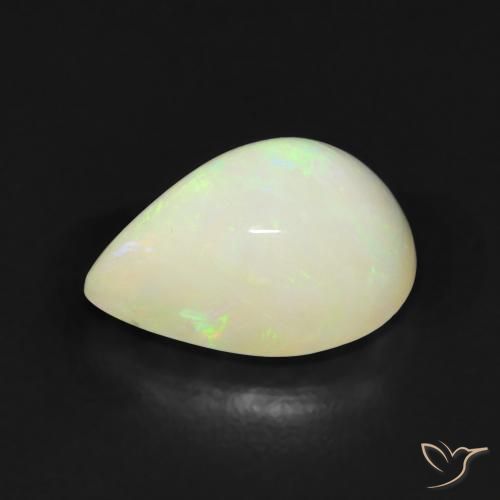 Opale Multicolore naturale da 2.31 ct, Forma a pera, Traslucido