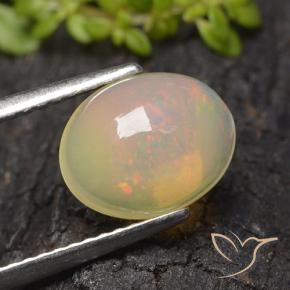 Opale Multicolore naturale da 1.48 ct, Ovale, Trasparente