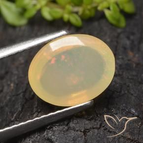 Opale Multicolore naturale da 1.48 ct, Ovale, Trasparente