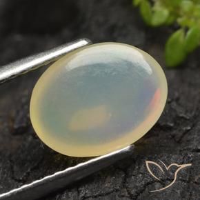 Opale Multicolore naturale da 1.22 ct, Ovale, Trasparente