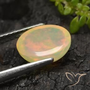 Opale Multicolore naturale da 1.44 ct, Taglio ovale, Traslucido