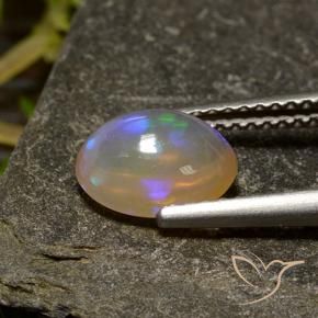Opale Multicolore naturale da 1.20 ct, Ovale, Trasparente