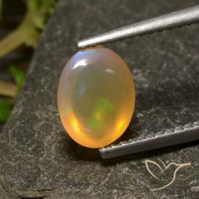Opale Multicolore naturale da 1.20 ct, Ovale, Trasparente