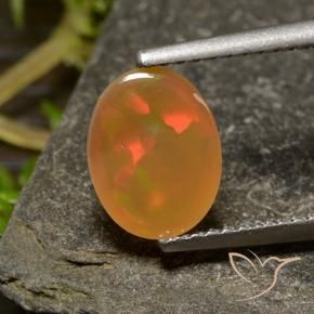 Opale Multicolore naturale da 0.93 ct, Ovale, Trasparente