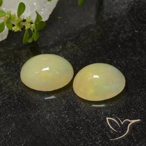Gemme di Opale Multicolore naturale da 2.40 ct, Ovale, Traslucido