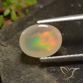 Opale Multicolore naturale da 1.36 ct, Ovale, Trasparente