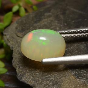 Opale Multicolore naturale da 1.46 ct, Taglio ovale, Traslucido