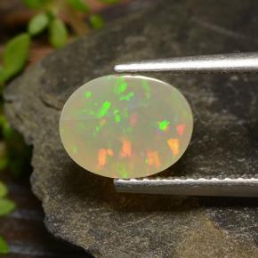 Opale Multicolore naturale da 1.46 ct, Taglio ovale, Traslucido