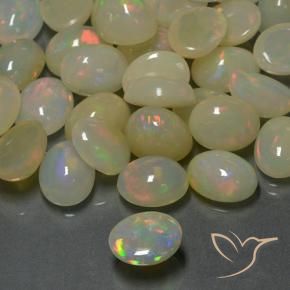 Opale Multicolore naturale da 1.26 ct, Ovale, Traslucido