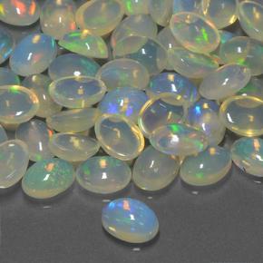 Opale Multicolore naturale da 0.48 ct, Ovale, Trasparente