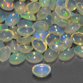 Opale Multicolore naturale da 0.48 ct, Ovale, Trasparente