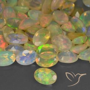 Opale Multicolore naturale da 0.27 ct, Ovale, Traslucido