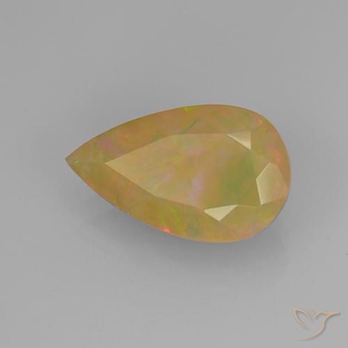 Opale Multicolore naturale da 1.67 ct, Forma a pera, Traslucido