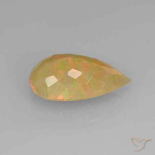 Opale Multicolore naturale da 1.67 ct, Forma a pera, Traslucido