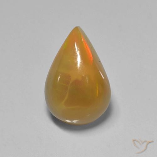 Opale Multicolore naturale da 1.50 ct, Forma a pera, Traslucido