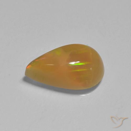 Opale Multicolore naturale da 1.50 ct, Forma a pera, Traslucido
