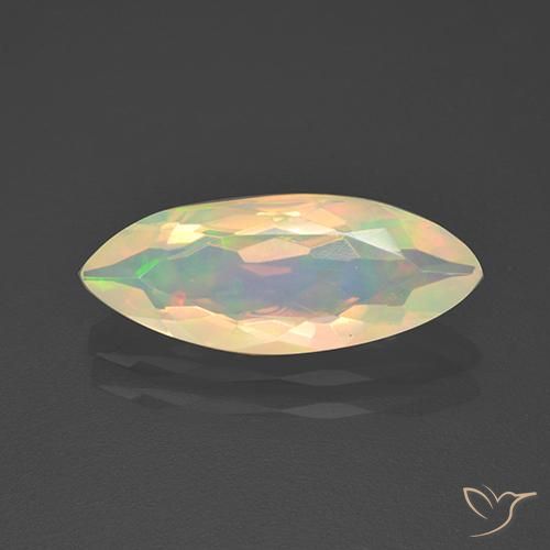 1.71ct Naturale Multicolore Opale, Taglio marquise, Trasparente