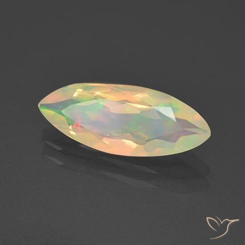 Opale Multicolore naturale da 1.71 ct, Taglio marquise, Trasparente